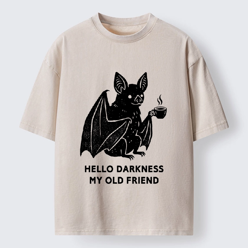 Tokyo‑Tiger Funny Coffee Bat Washed T‑Shirt