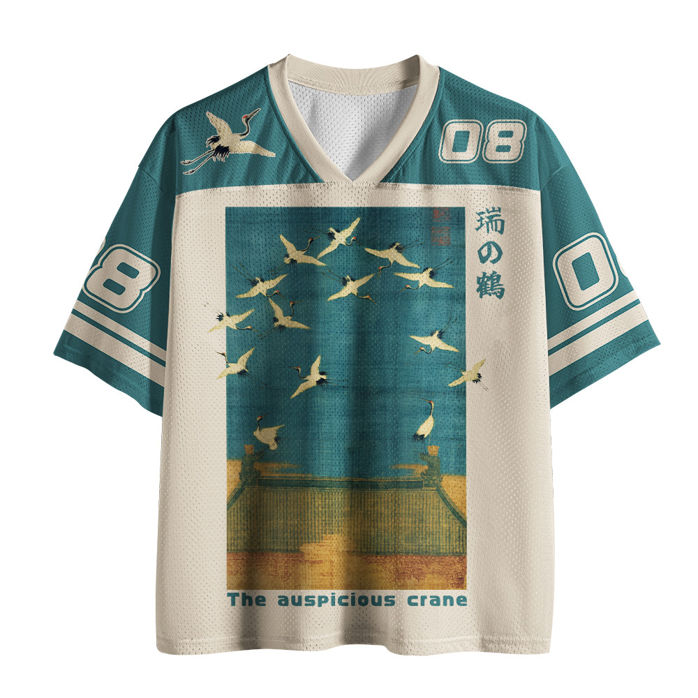 Tokyo-Tiger the auspicious crane Mesh Jersey