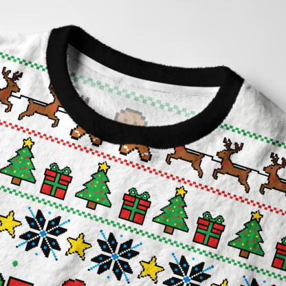 Tokyo-Tiger Naughty Ones Christmas Fuzzy Christmas Ugly Sweatshirt