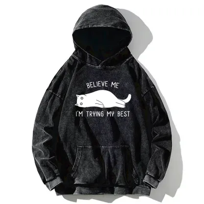 Tokyo-Tiger When Life Is Hard Nap First Washed Hoodie