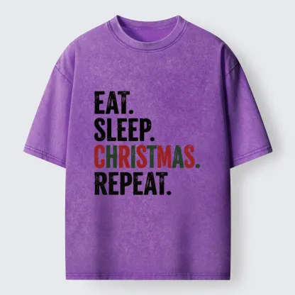 Tokyo-Tiger Christmas Daily Repeat Washed T-Shirt