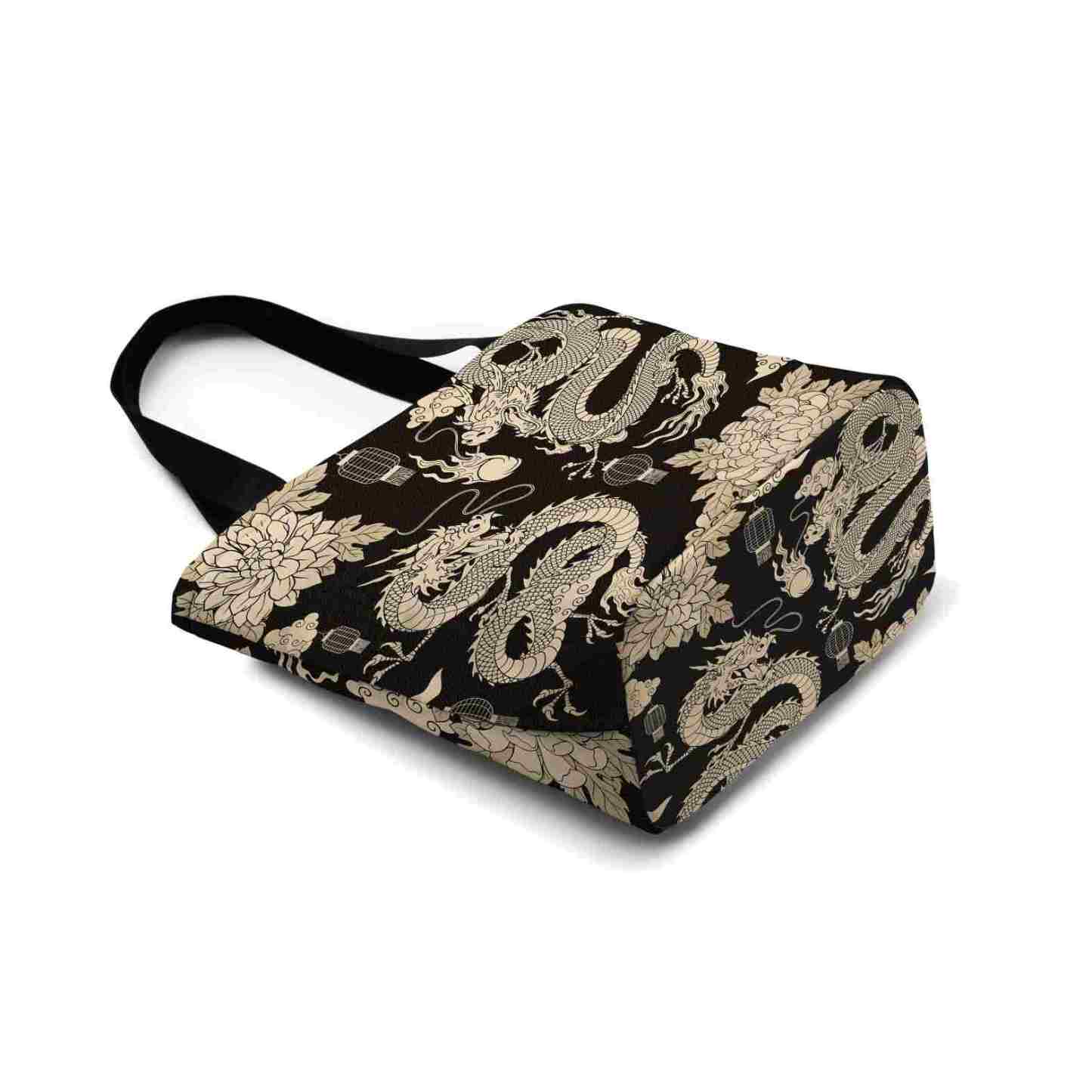 Tokyo-Tiger Two Dragons Playing With A Pearl Zipper Tote Bag