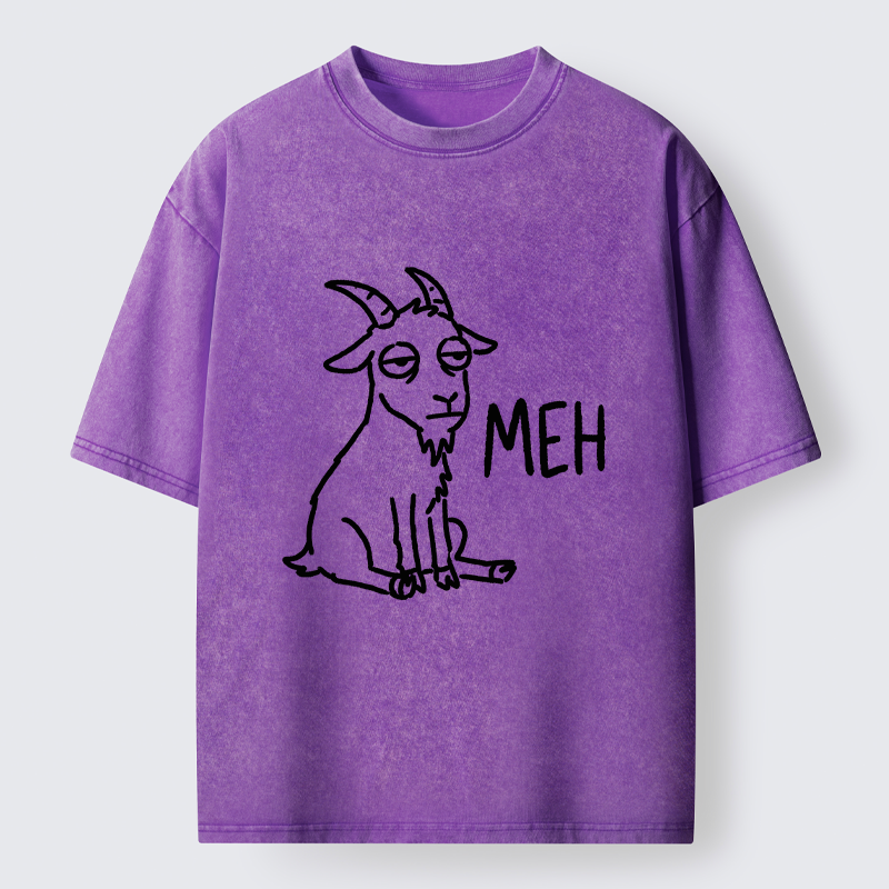 Tokyo-Tiger Funny Goat Meme Washed T-Shirt