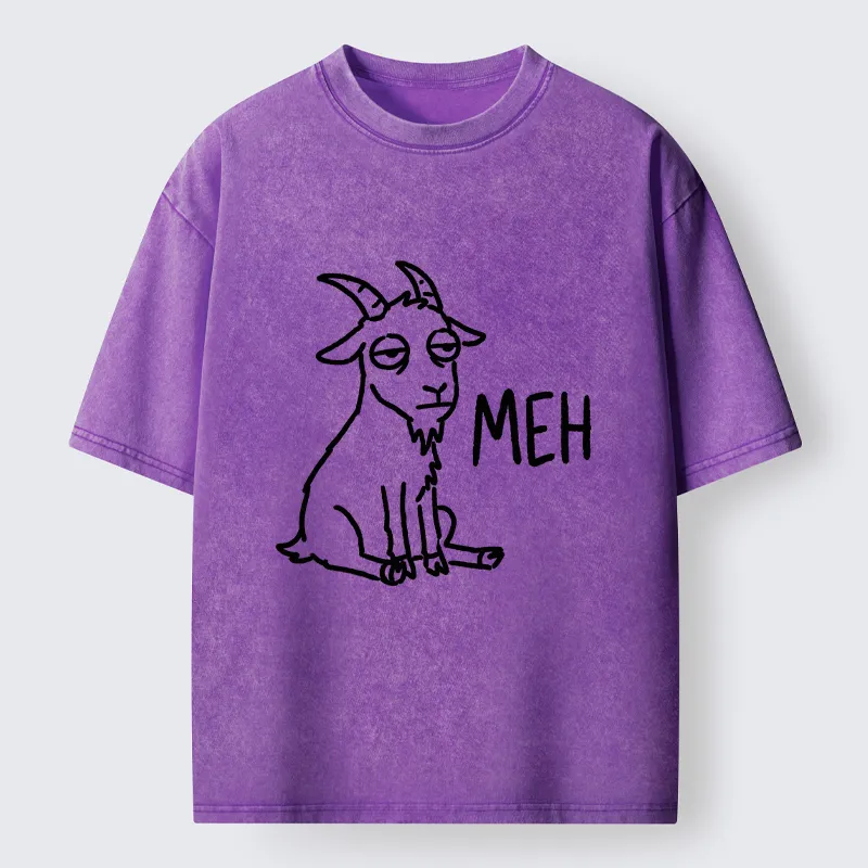 Tokyo-Tiger Funny Goat Meme Washed T-Shirt