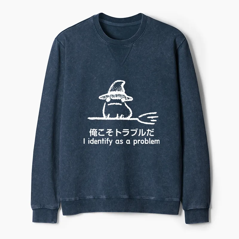 Tokyo-Tiger Mischief Magic Dude Washed Terry Sweatshirt