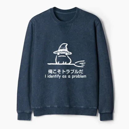 Tokyo-Tiger Mischief Magic Dude Washed Terry Sweatshirt