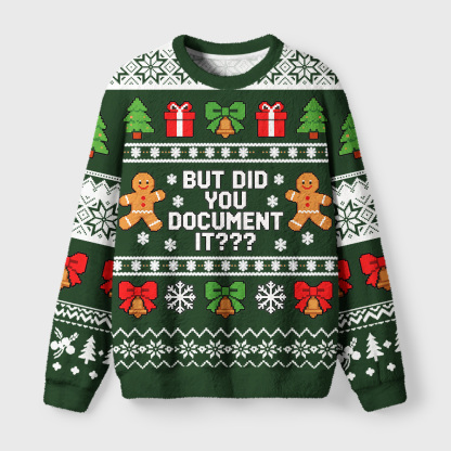 Tokyo-Tiger Questioning Cookie Fuzzy Christmas Ugly Sweatshirt