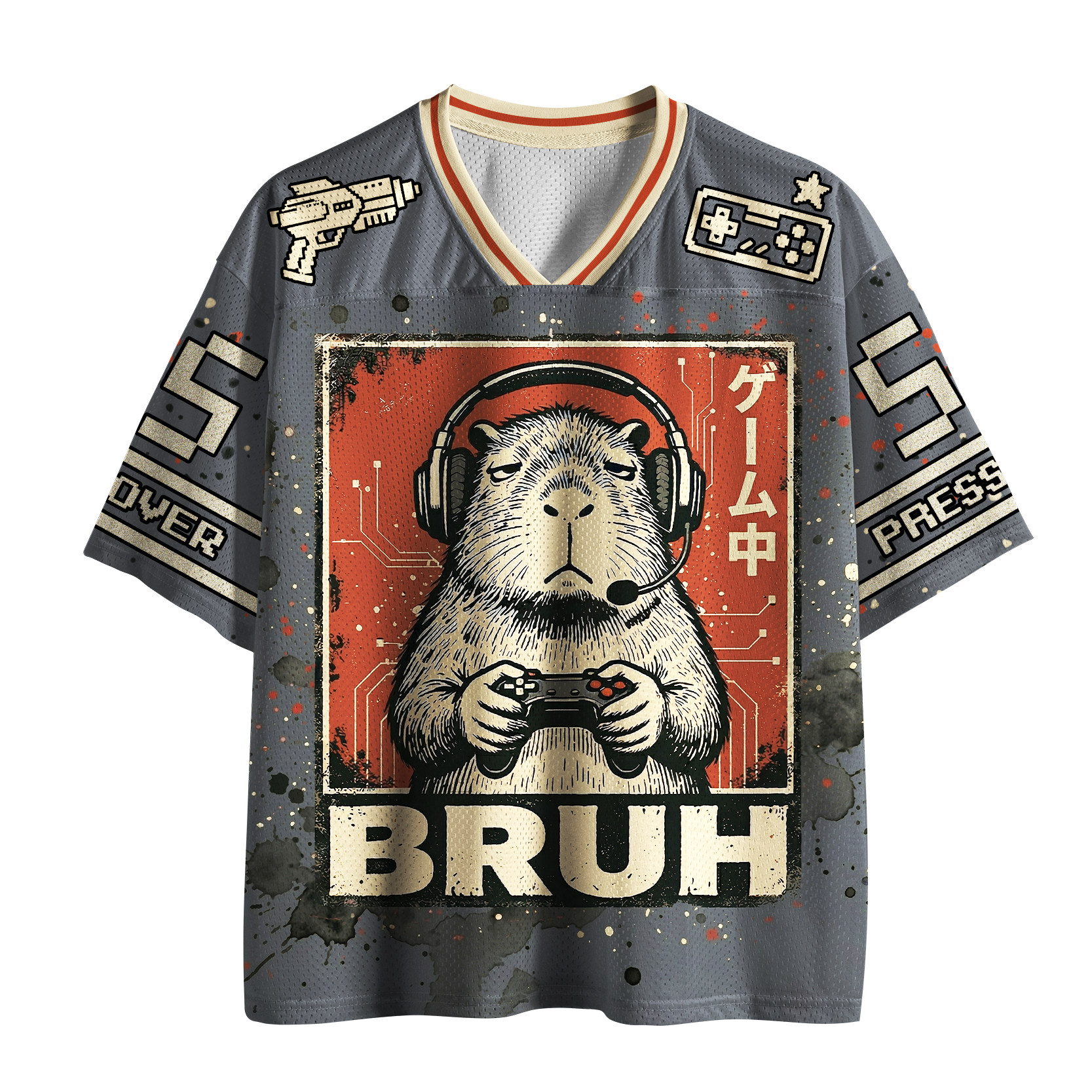 Tokyo-Tiger "BRUH" Capy Gamer Mesh Jersey