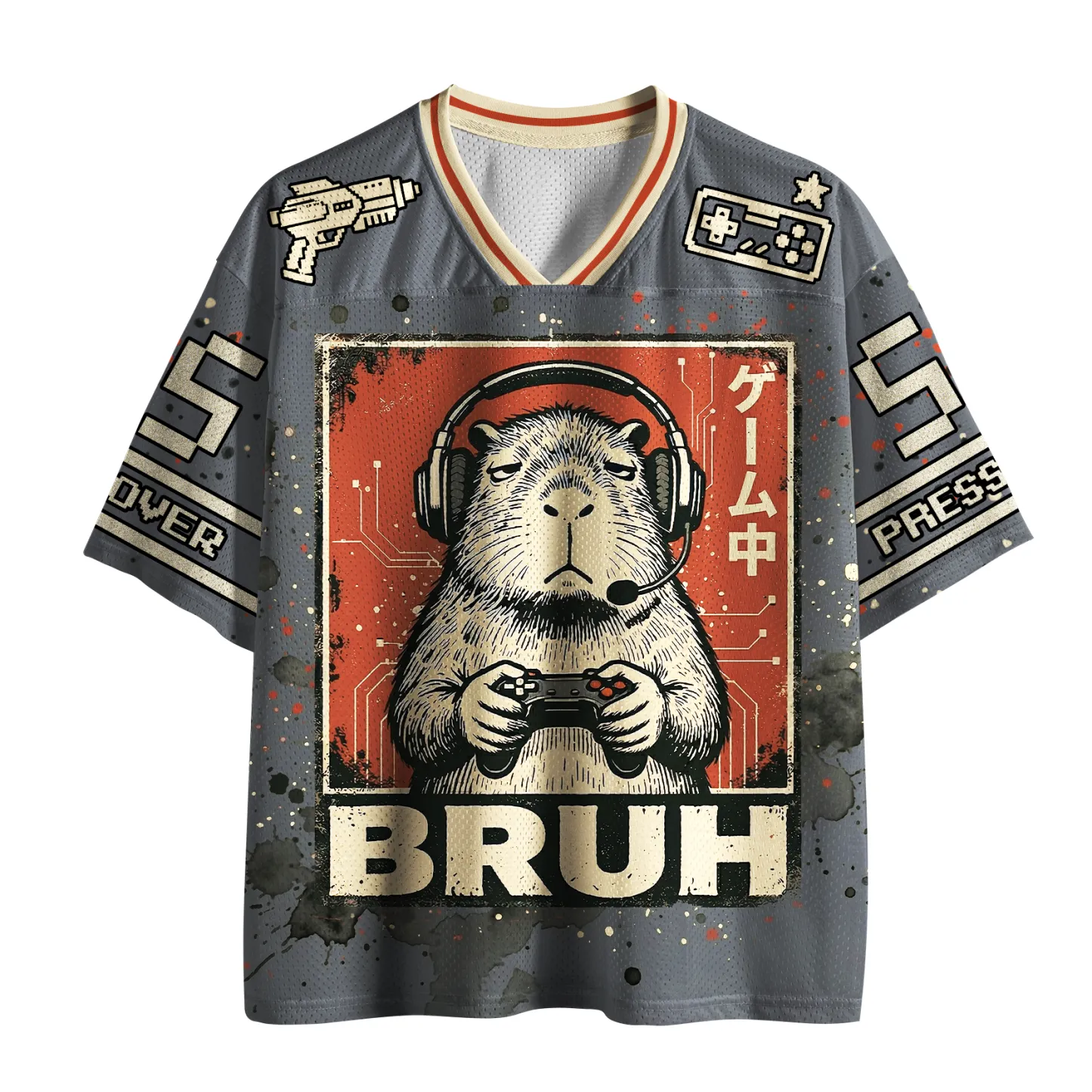 Tokyo-Tiger "BRUH" Capy Gamer Mesh Jersey