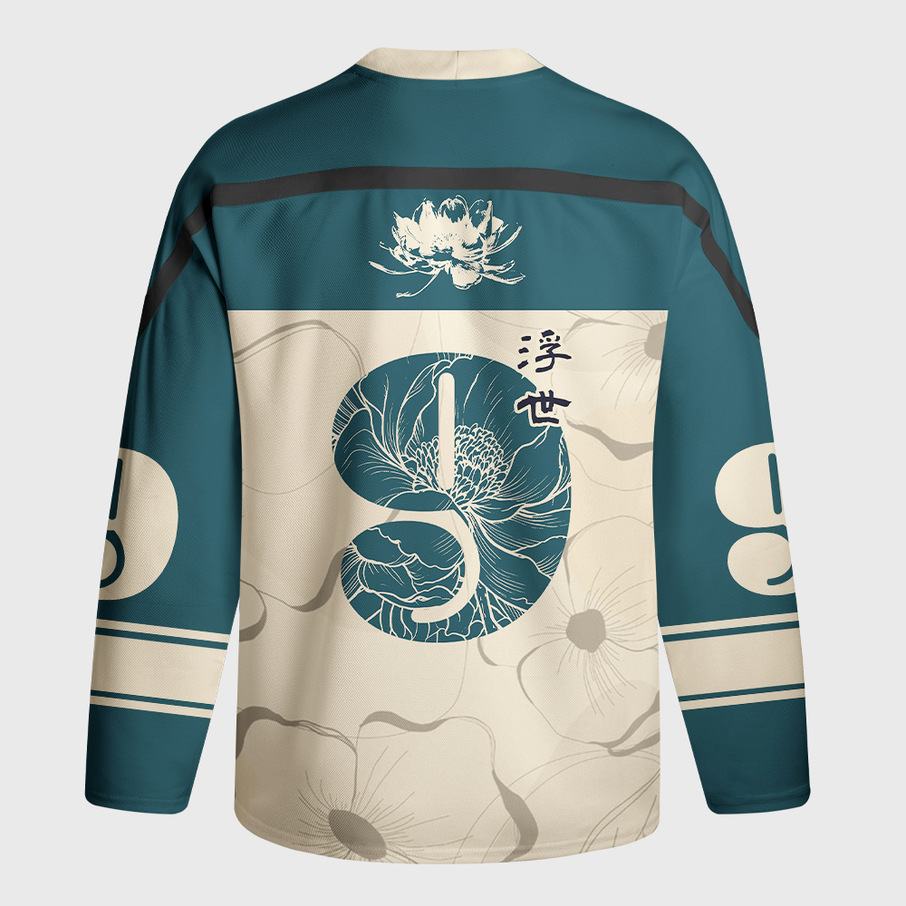 Tokyo-Tiger Ukiyo No Hana Long-Sleeve Hockey Jersey