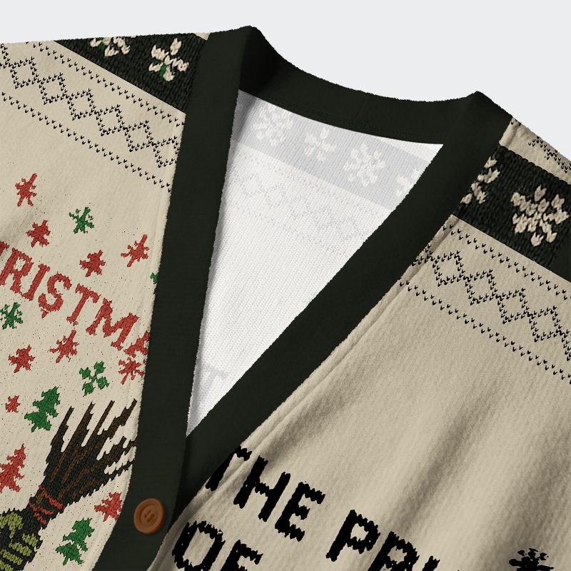 Tokyo-Tiger Krampus：The Price Of Cheer Is Paid In Fear Ugly Cardigan Sweater