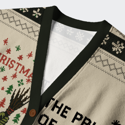 Tokyo-Tiger Krampus：The Price Of Cheer Is Paid In Fear Ugly Cardigan Sweater