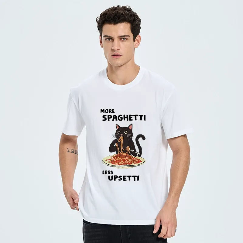 Tokyo-Tiger More Spaghetti Less Upsetti Cat Classic T-Shirt