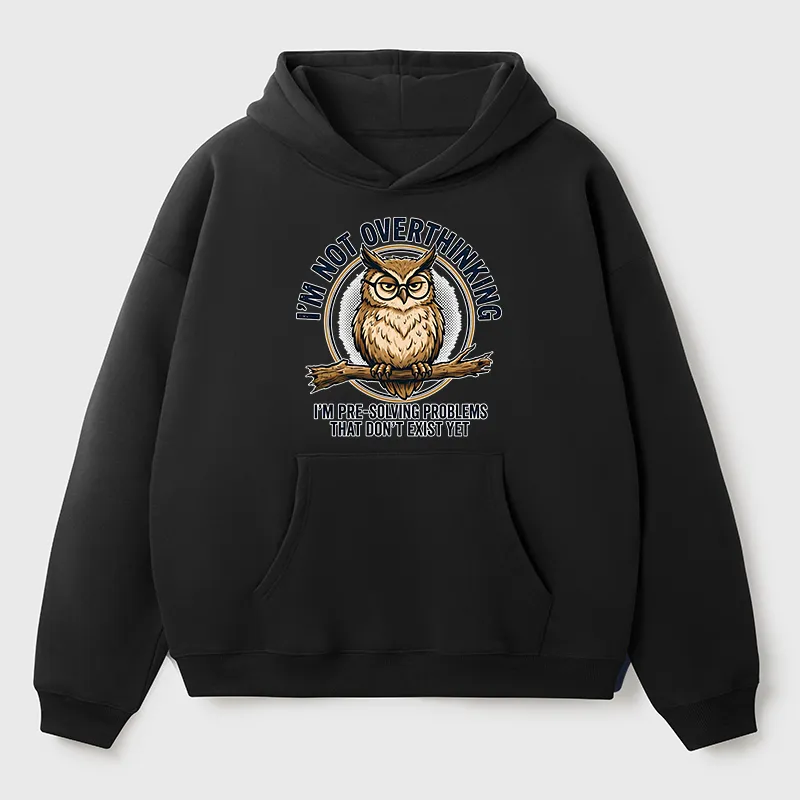 Tokyo-Tiger Overthink Master Owl Adult Fleece Hoodie