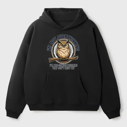 Tokyo-Tiger Overthink Master Owl Adult Fleece Hoodie
