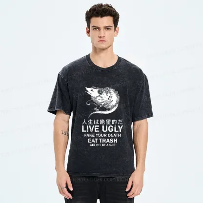 Tokyo-Tiger Life Is Hopeless Washed T-Shirt