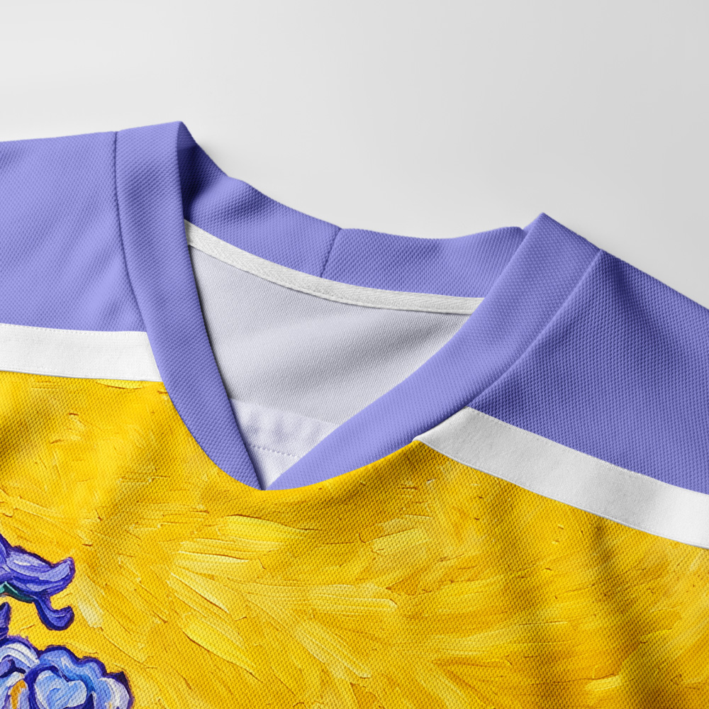 Tokyo-Tiger Iris Cat Long-Sleeve Hockey Jersey
