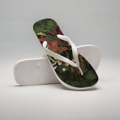 Tokyo-Tiger Japanese Yokai Flip Flops