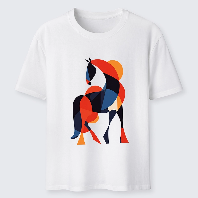 Tokyo-Tiger Abstract Color Horse Classic T-Shirt