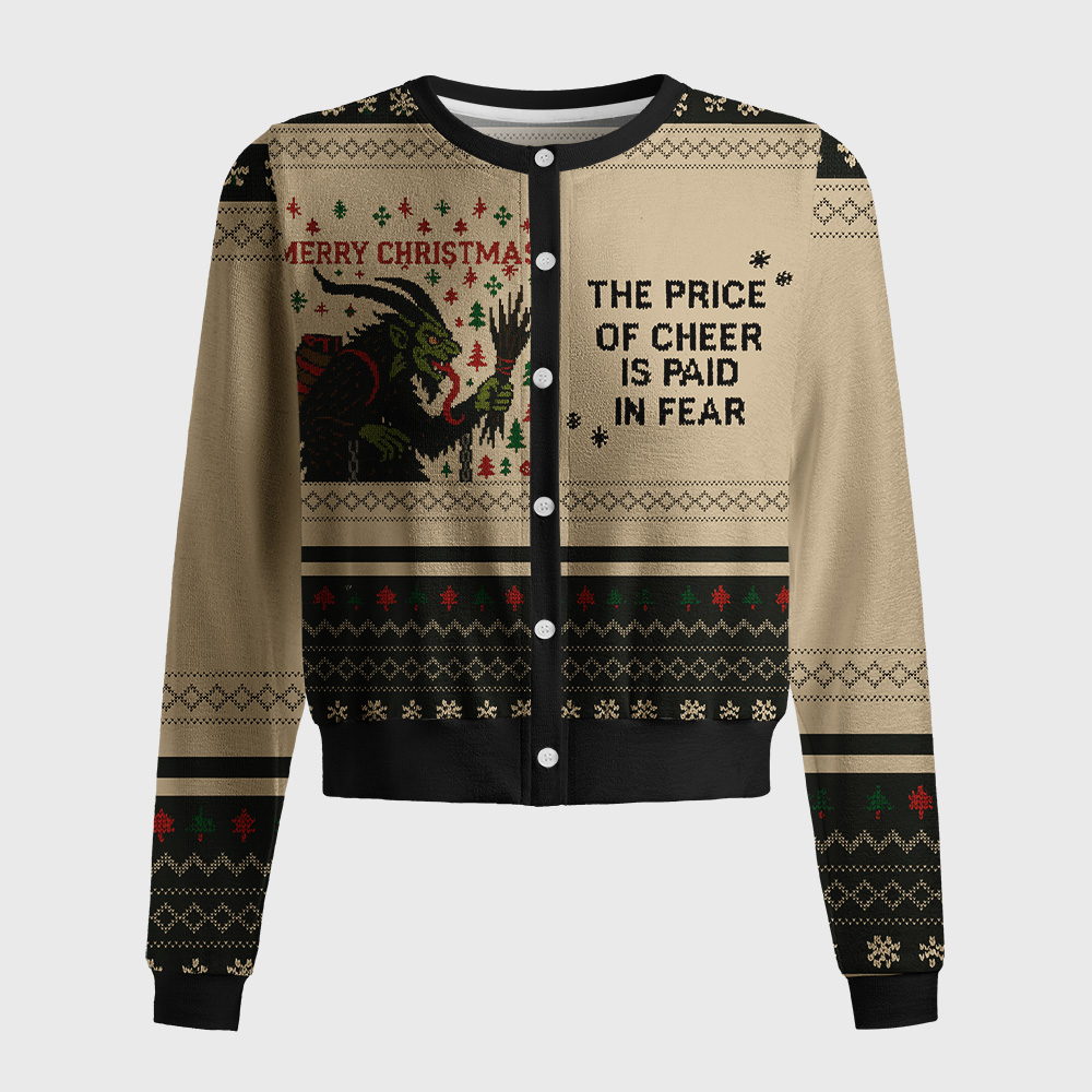 Tokyo-Tiger Krampus：The Price Of Cheer Is Paid In Fear Women's Lightweight Cardigan