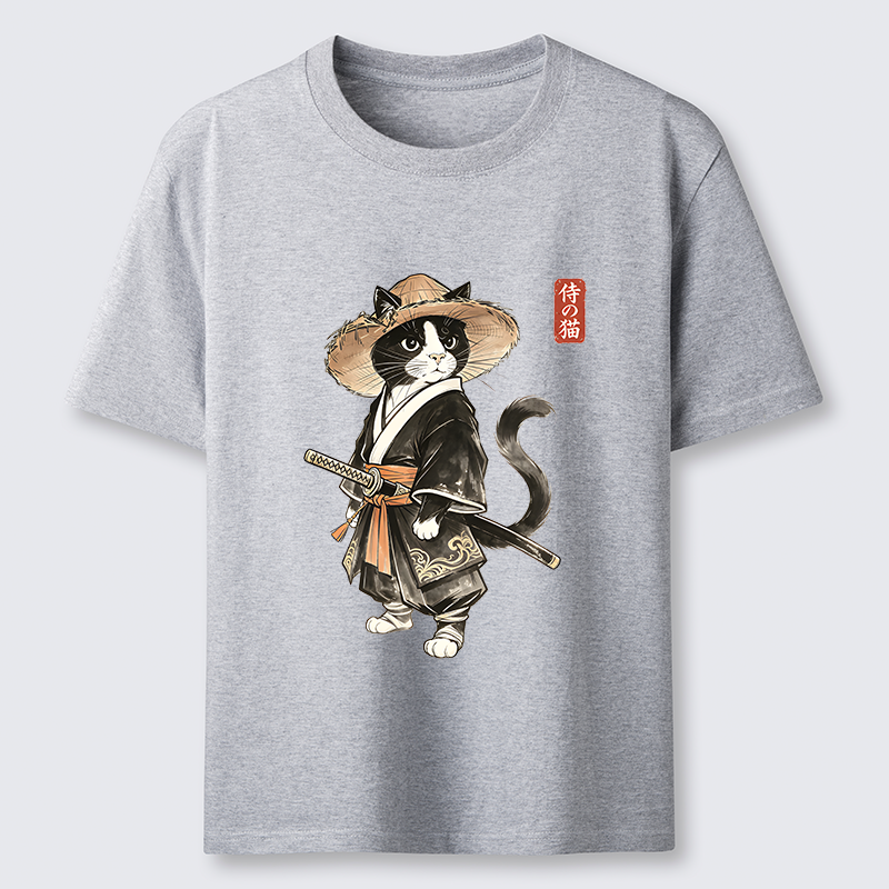 Tokyo-Tiger Funny Samurai Cute Cat Classic T-Shirt