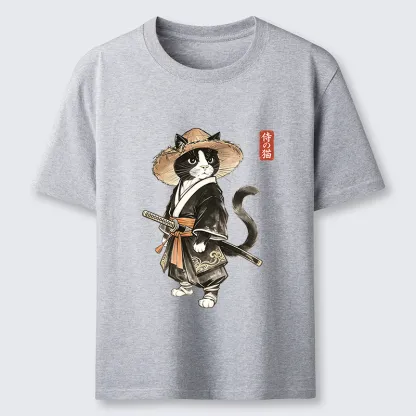 Tokyo-Tiger Funny Samurai Cute Cat Classic T-Shirt