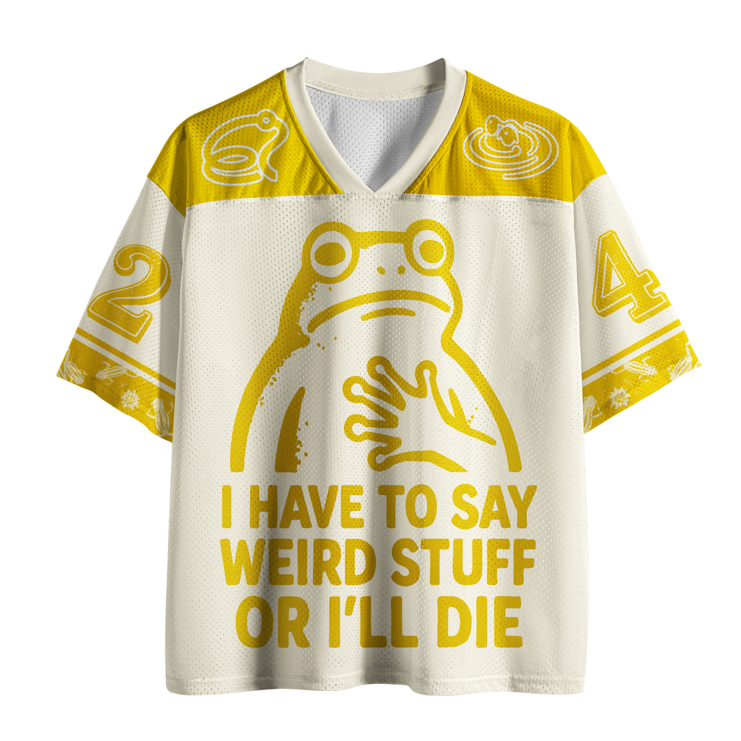 Tokyo-Tiger Weird Frog Funny Meme Hilarious Ribbit Hero Mesh Jersey Sale