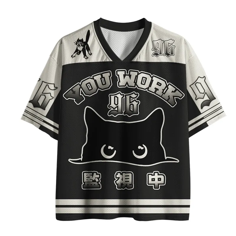 Tokyo-Tiger A Cat That Spies Mesh Jersey