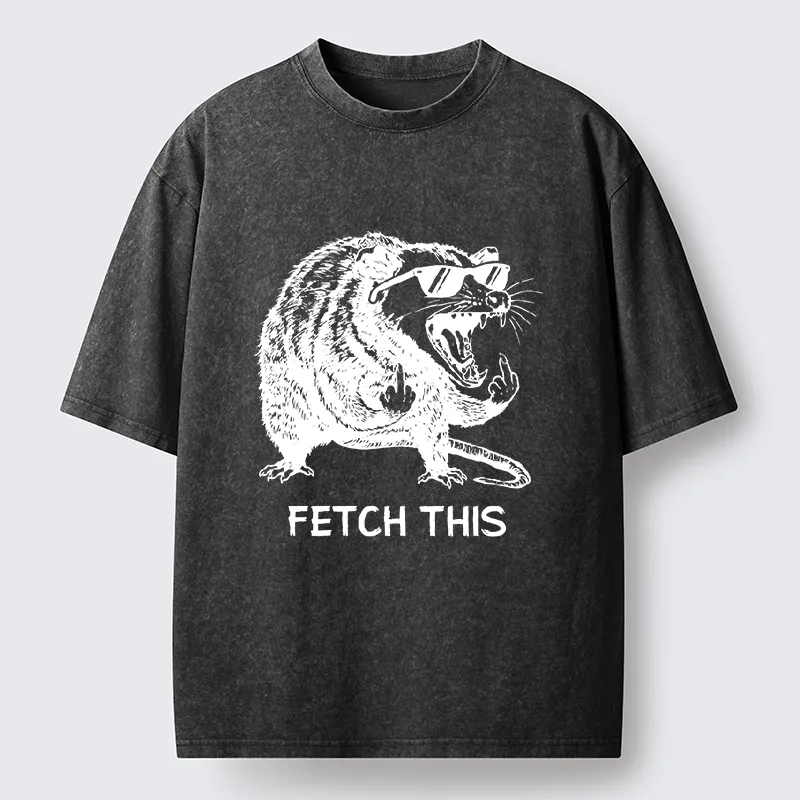 Tokyo-Tiger Cool Opossum Funny Meme Washed T-Shirt