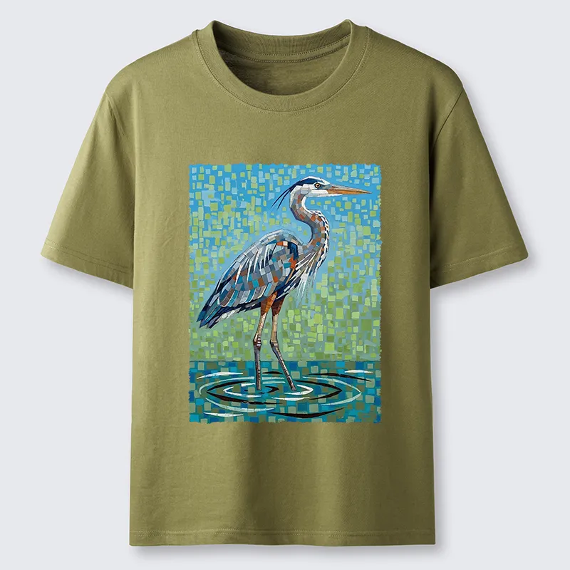 Tokyo-Tiger Color Block Heron Classic T-Shirt