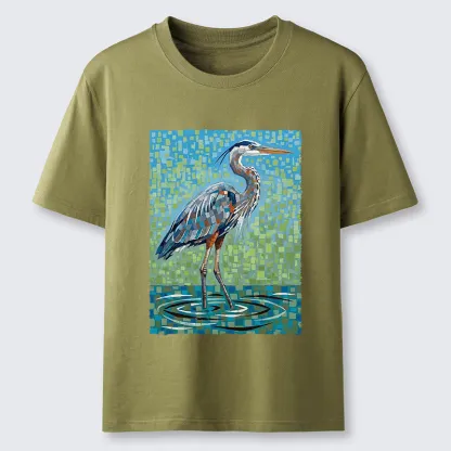 Tokyo-Tiger Color Block Heron Classic T-Shirt