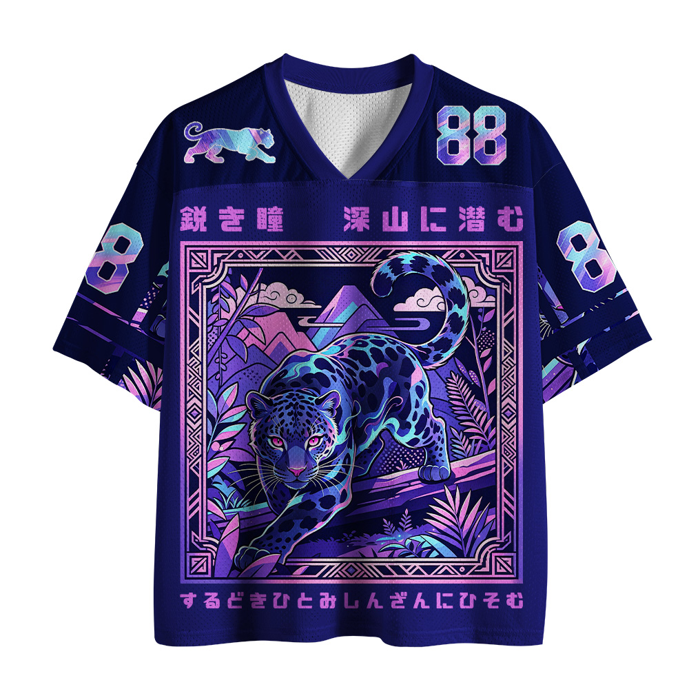 Tokyo-Tiger Forest Cheetah Mesh Jersey