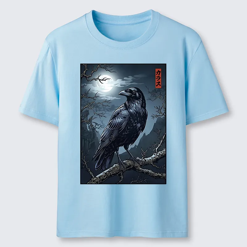 Tokyo-Tiger Full Moon Crow Vibe Classic T-Shirt