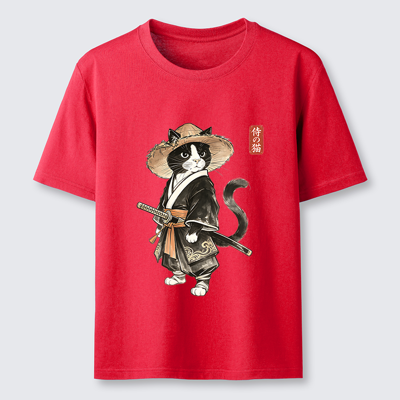 Tokyo-Tiger Funny Samurai Cute Cat Classic T-Shirt