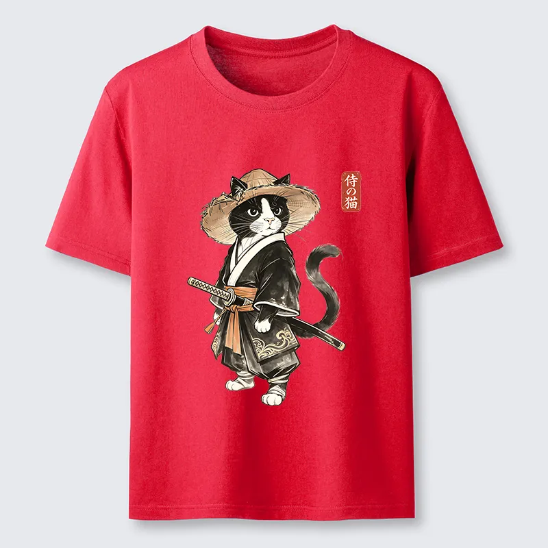 Tokyo-Tiger Funny Samurai Cute Cat Classic T-Shirt