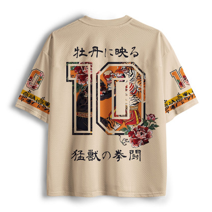Tokyo-Tiger Muay Thai Battle Of Tiger And Black Panther Mesh Jersey