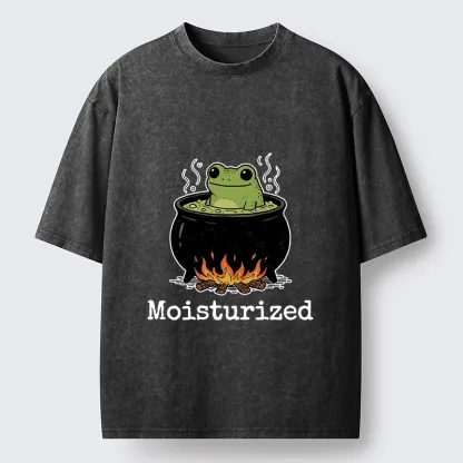 Tokyo-Tiger Funny Frog In A Pot Meme Washed T-Shirt