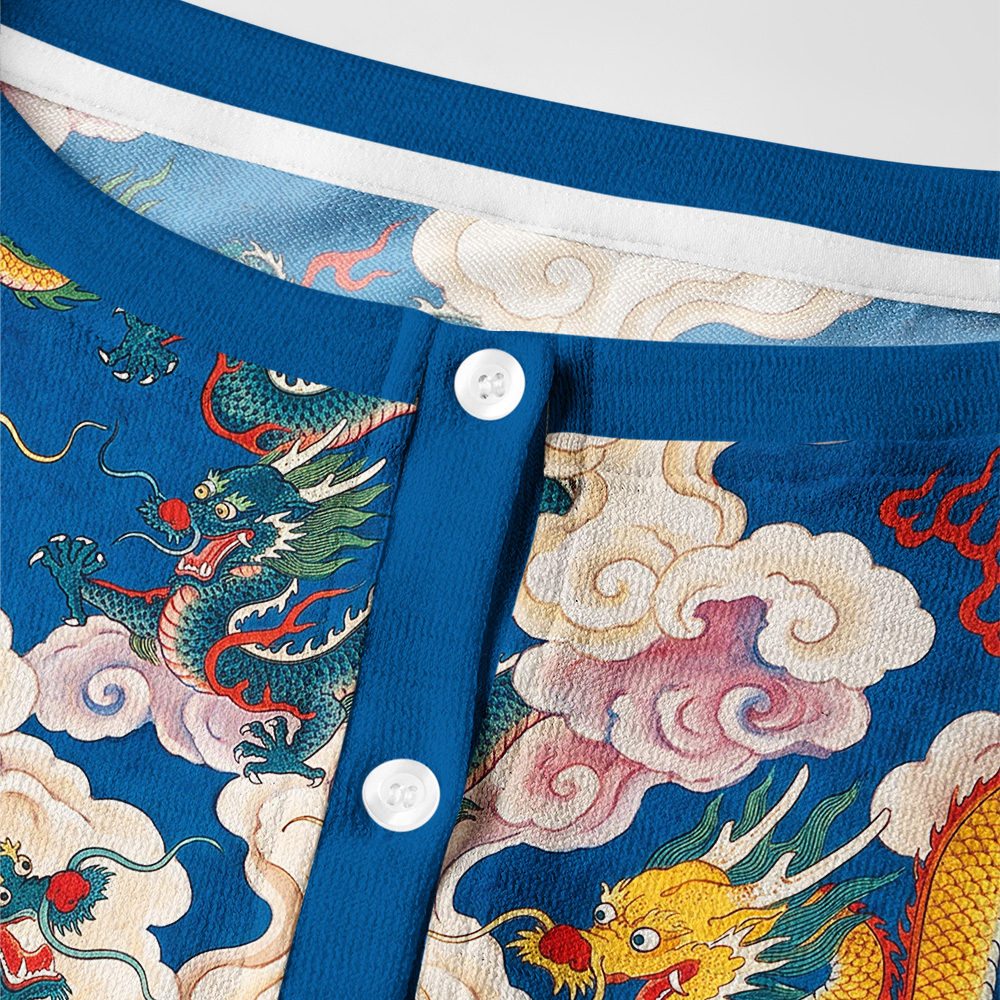 Tokyo-Tiger Celestial Dragons In Clouds Women's Lightweight Cardigan
