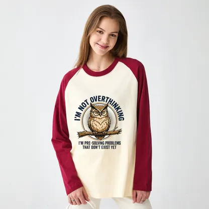 Tokyo-Tiger Overthink Master Owl Raglan Long Sleeve T-shirt