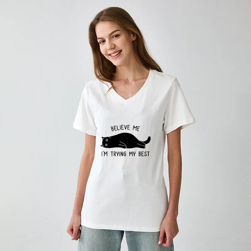 Tokyo-Tiger When Life Is Hard Nap First V-Neck Classic T-Shirt