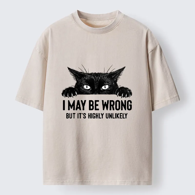Tokyo‑Tiger Confident Cat Meme Washed T‑Shirt Sale