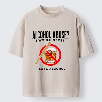 Tokyo-Tiger Funny Alcohol Joke Washed T-Shirt
