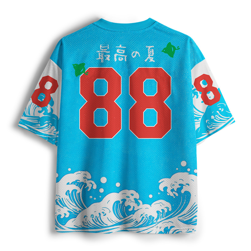 Tokyo-Tiger Summer Festival Ice Cream Wave Mesh Jersey