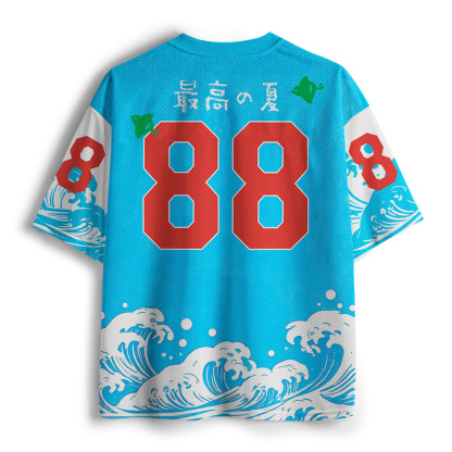 Tokyo-Tiger Summer Festival Ice Cream Wave Mesh Jersey