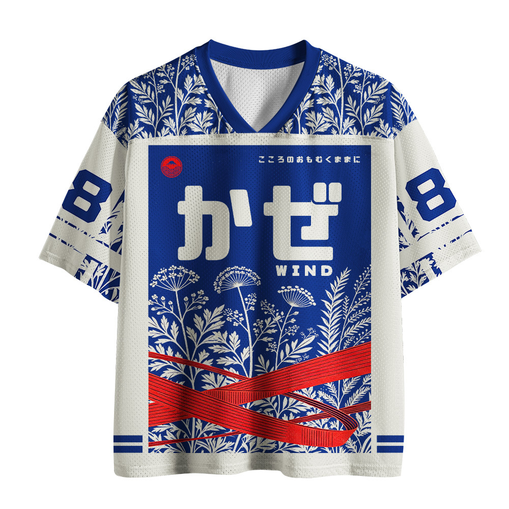 Tokyo-Tiger Japanese Blue Wind Mesh Jersey