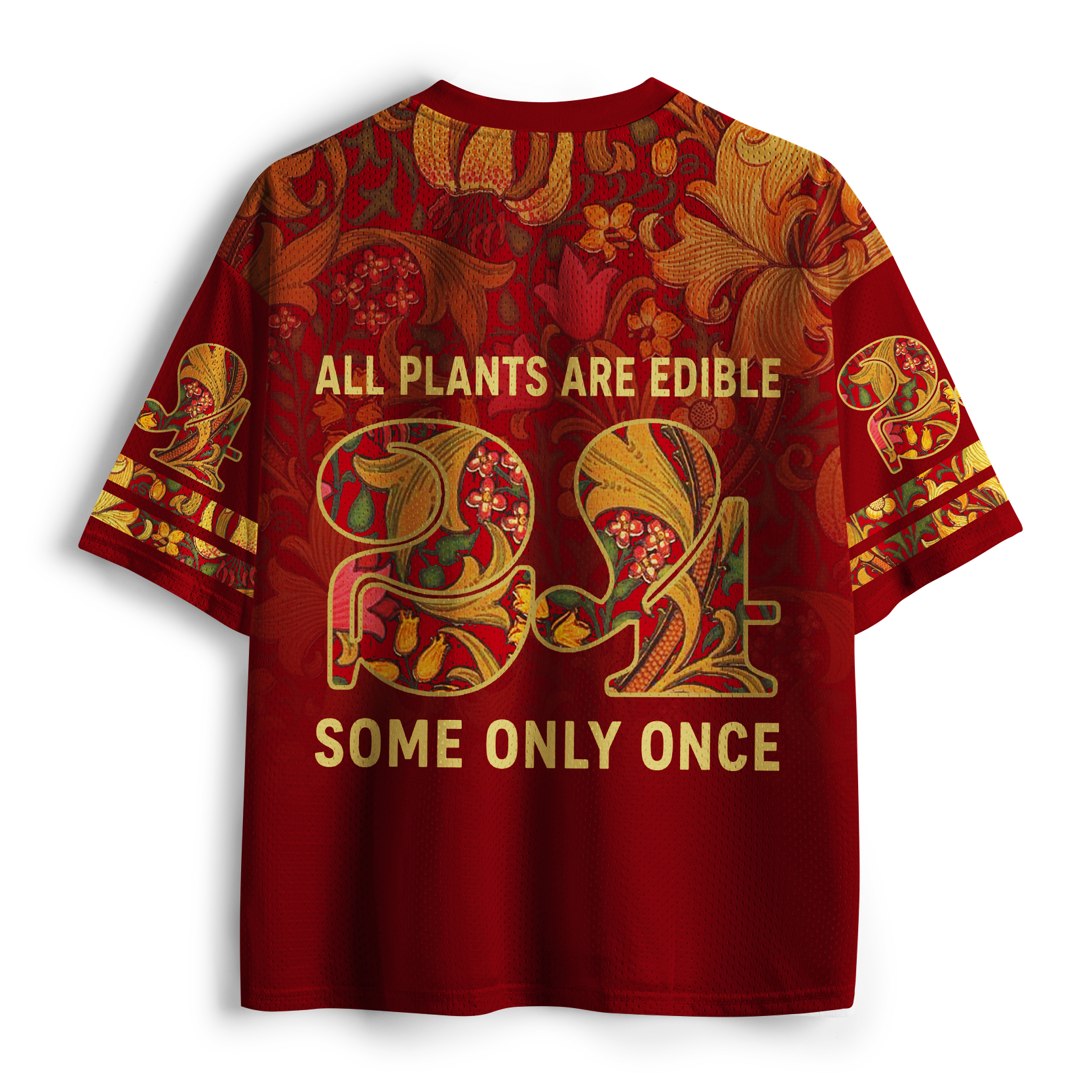 Tokyo-Tiger Deadly Botanicals&Skull Mesh Jersey