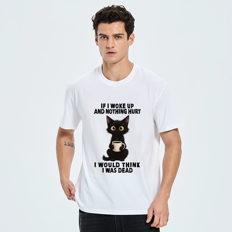 Tokyo-Tiger Funny Cute Black Cat And Coffee Meme Classic T-Shirt