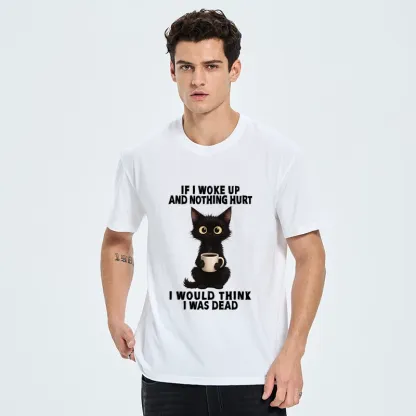 Tokyo-Tiger Funny Cute Black Cat And Coffee Meme Classic T-Shirt