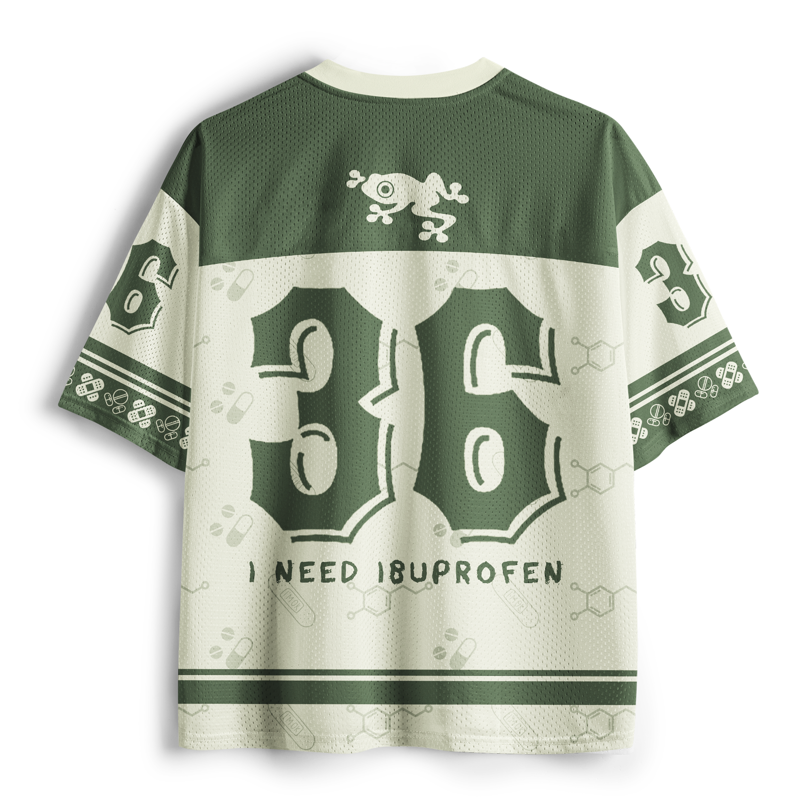 Tokyo-Tiger I Need Ibuprofen Tired Frog Mesh Jersey