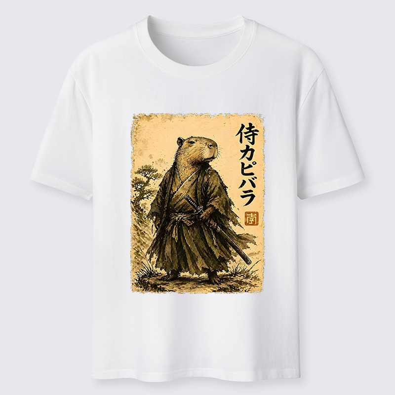 Tokyo-Tiger Japanese Samurai Capybara Classic T-Shirt